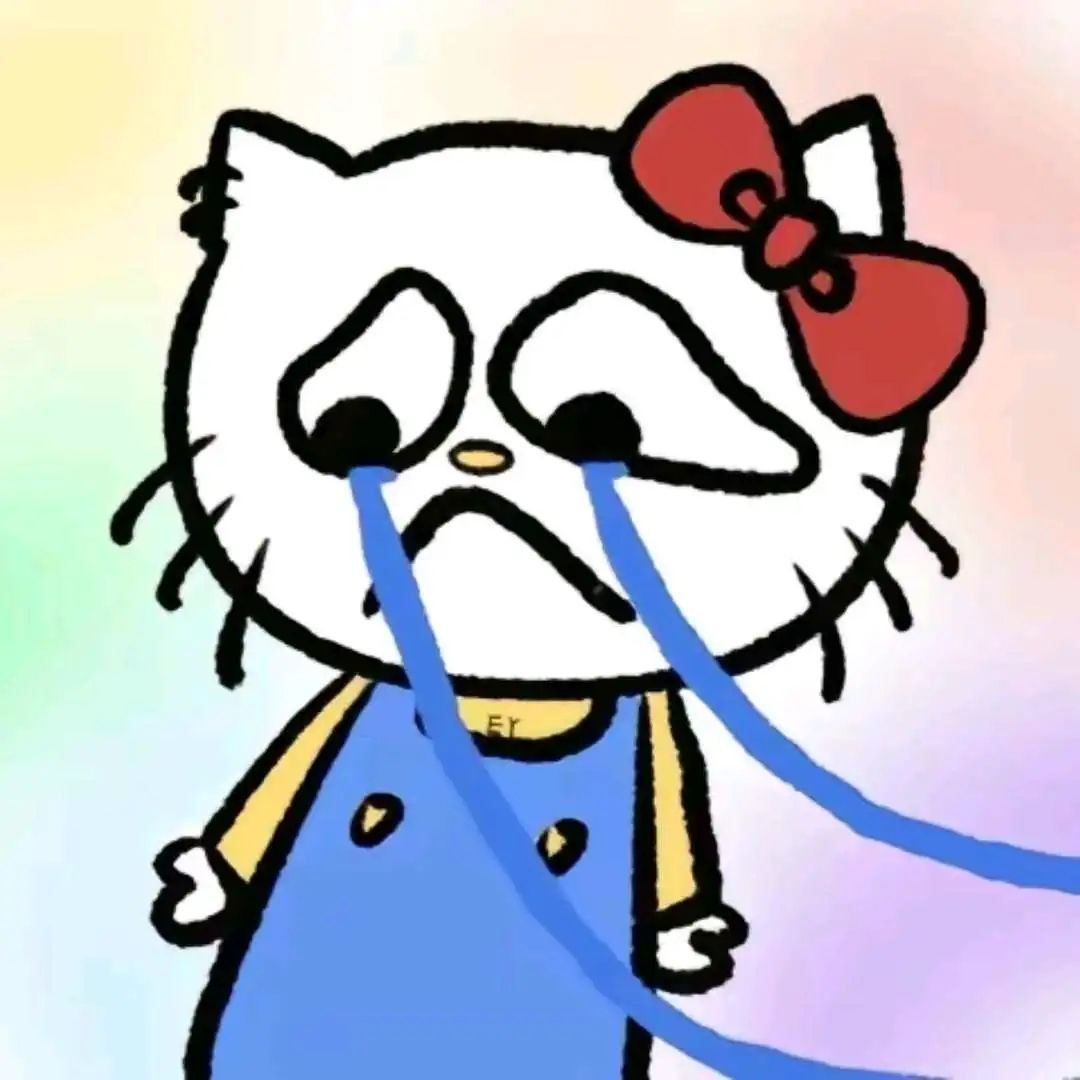 hello kitty猫搞怪头像 凯蒂猫恶搞表情可爱头像_4