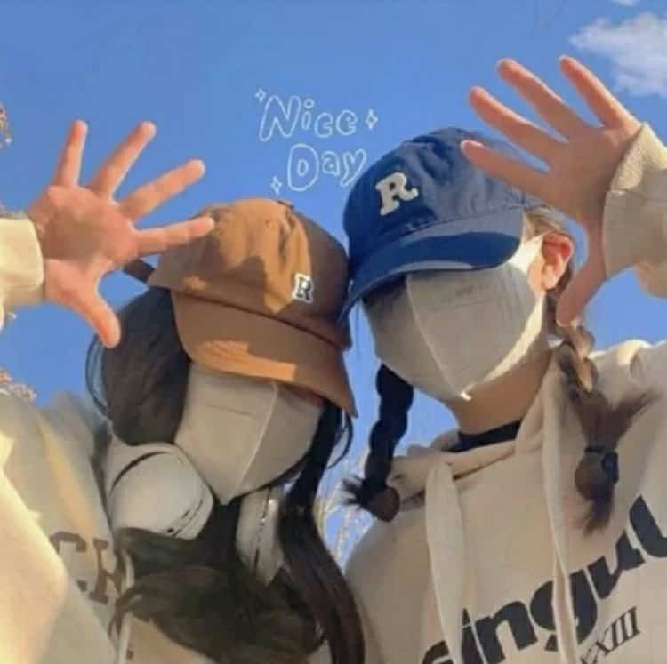 高级质感ins风双人闺蜜头像一人一张 女生真实照片微信头像_23