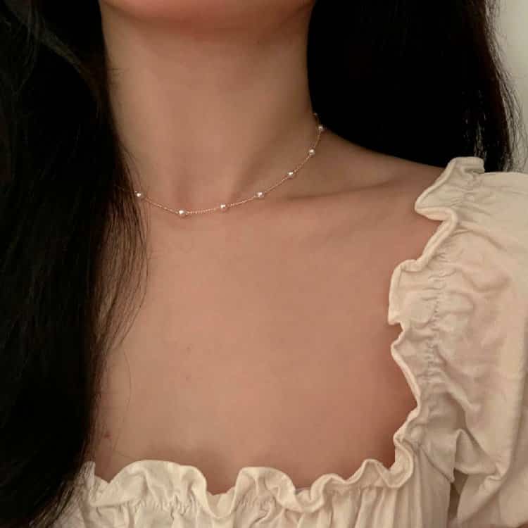 ins氛围感露锁骨女生真实照片微信头像 冷艳个性锁骨控御姐女头_14