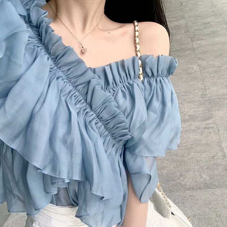 ins氛围感露锁骨女生真实照片微信头像 冷艳个性锁骨控御姐女头_18