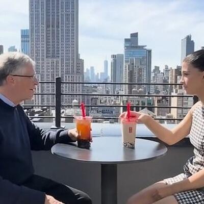 比尔盖茨和女儿喝的珍珠奶茶是哪个牌子的？