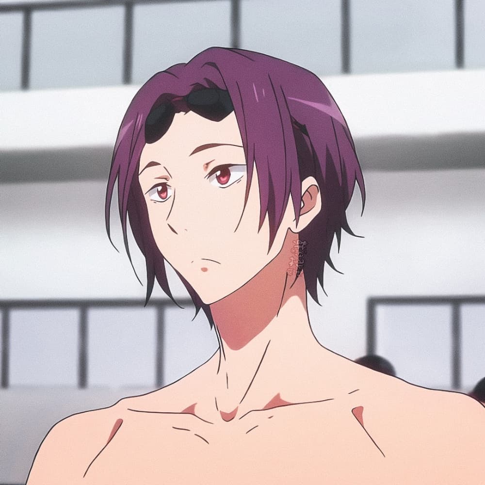 「free！男子游泳部」松冈凛 x 山崎宗介帅气头像_2
