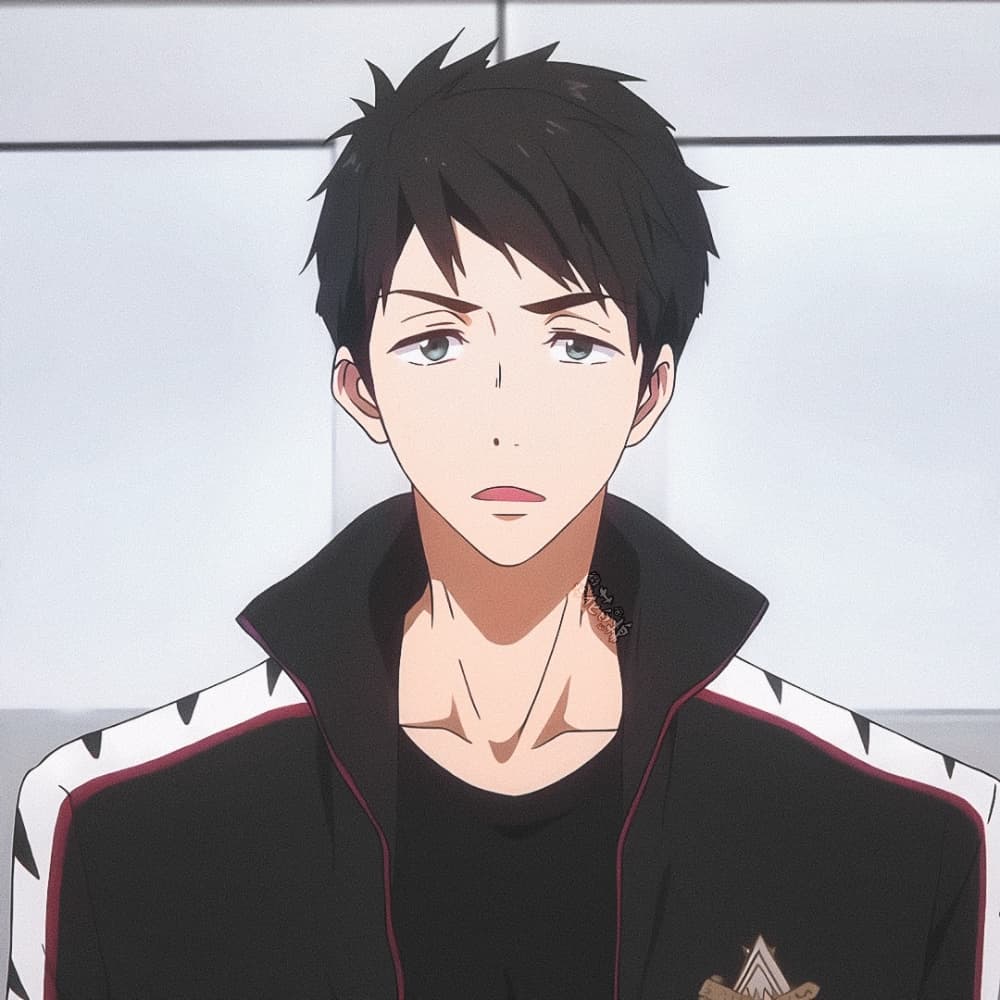 「free！男子游泳部」松冈凛 x 山崎宗介帅气头像_8