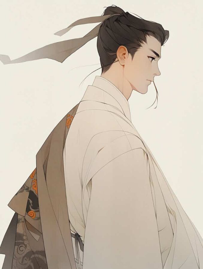 黑白衣长发古风男生头像 雅正君子倾城绝代古装美男微信头像_3