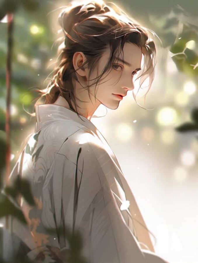 黑白衣长发古风男生头像 雅正君子倾城绝代古装美男微信头像_12
