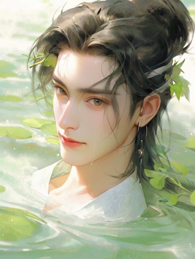 黑白衣长发古风男生头像 雅正君子倾城绝代古装美男微信头像_13