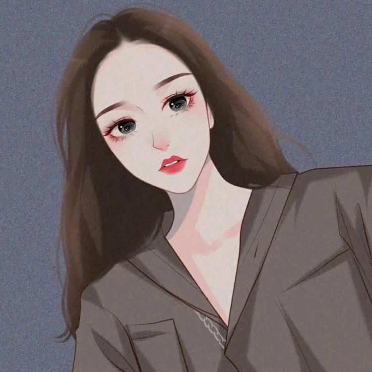 高级忧伤又冷酷的女生头像 手绘漫画风气质女头_1