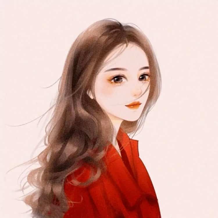 高级忧伤又冷酷的女生头像 手绘漫画风气质女头_2