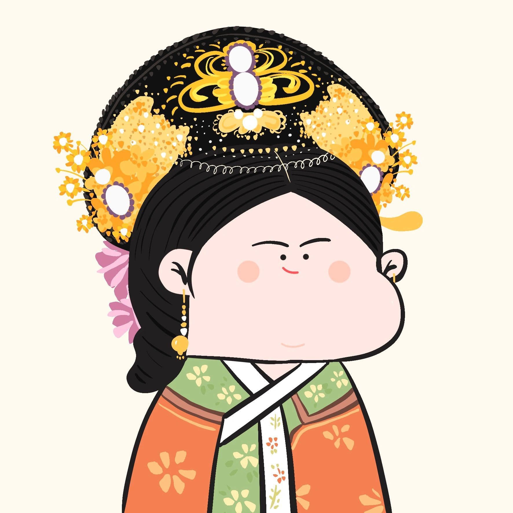《甄嬛传》大胖脸Q版萌萌可爱卡通头像_8