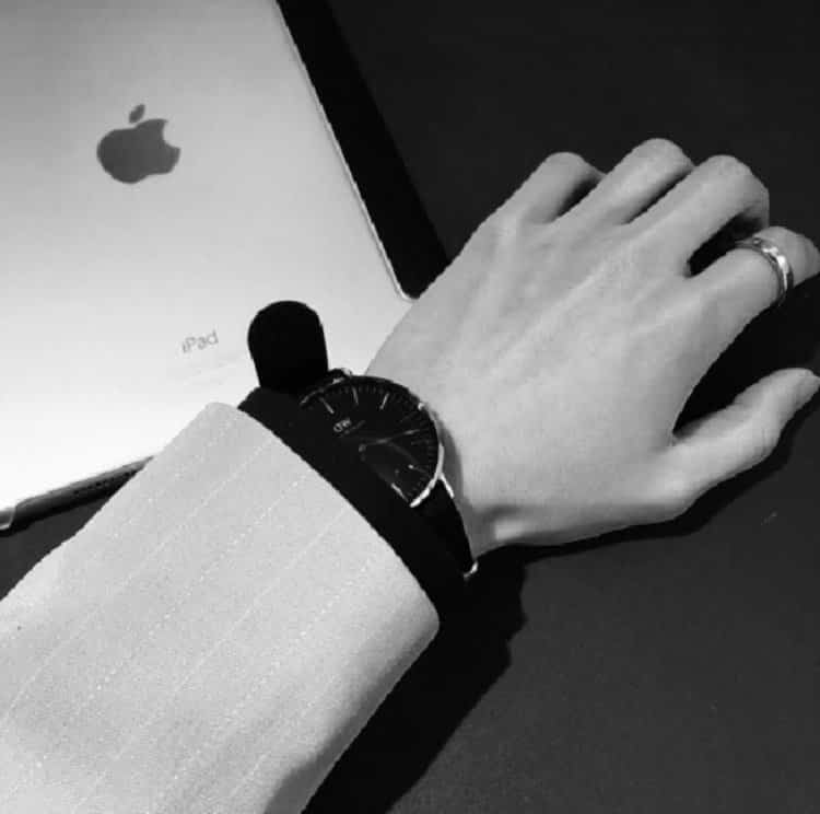 成熟男人西装商务风部位男头高清图 优质黑白色调男生头像_6