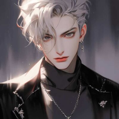 一眼就爱上的高冷男生微信头像 AI短发禁欲系痞帅动漫男头