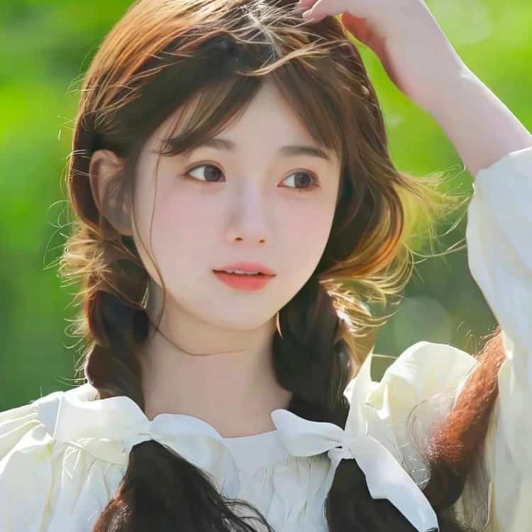 适合长期不换的真人女头 温柔娇小女孩专属干净微信头像_27