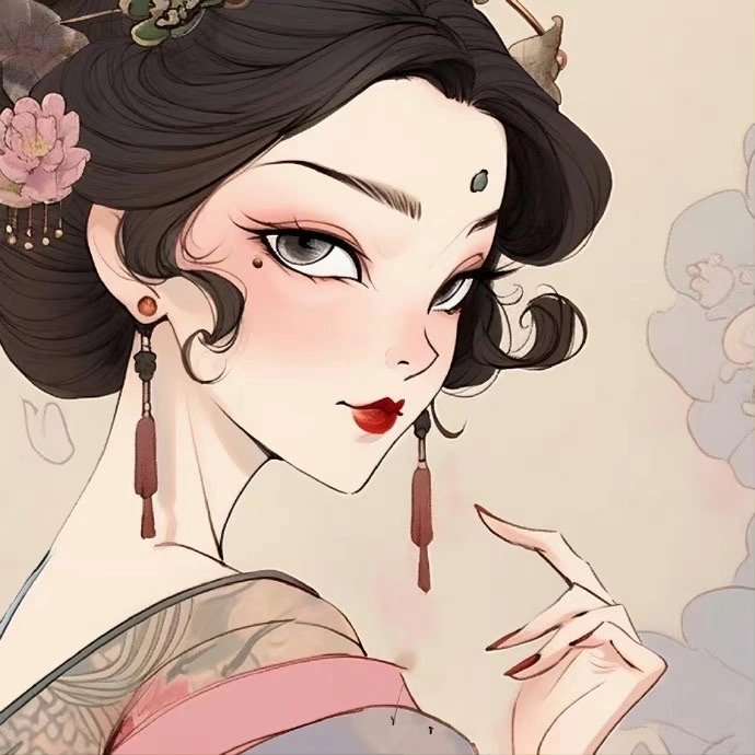百看不厌的绝美头像古风女头,中国传统古风女生动漫头像_7