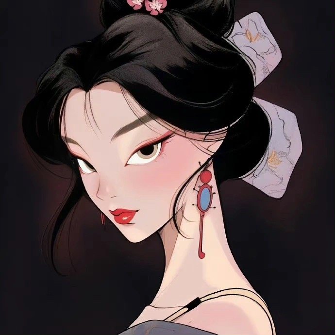 百看不厌的绝美头像古风女头,中国传统古风女生动漫头像_9