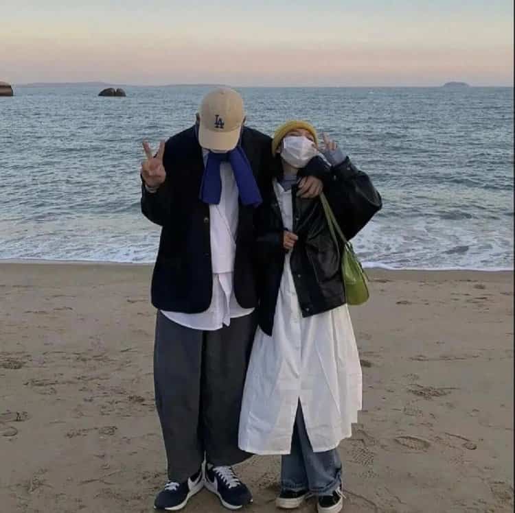 一男一女真人CP情侣头像 超甜纯欲双人情头_13