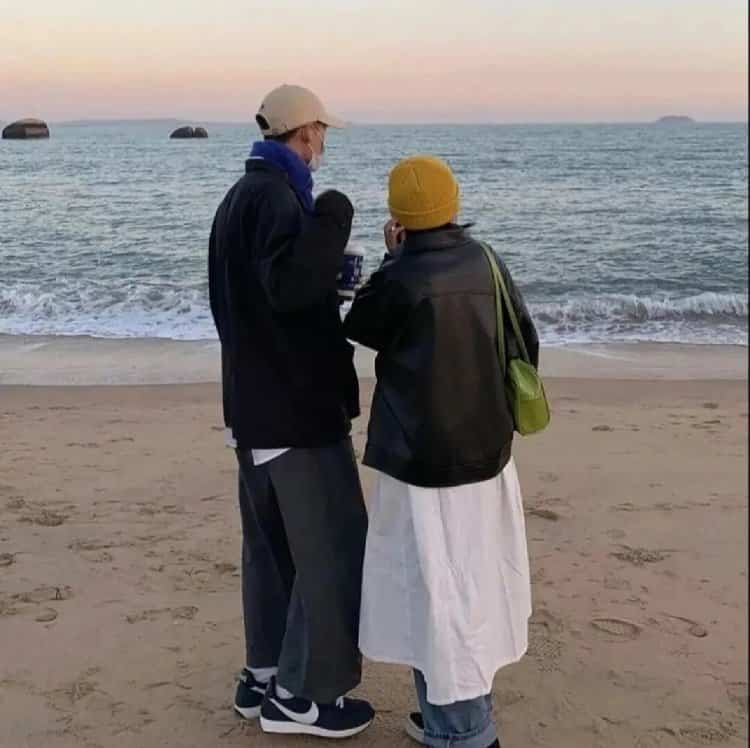 一男一女真人CP情侣头像 超甜纯欲双人情头_14