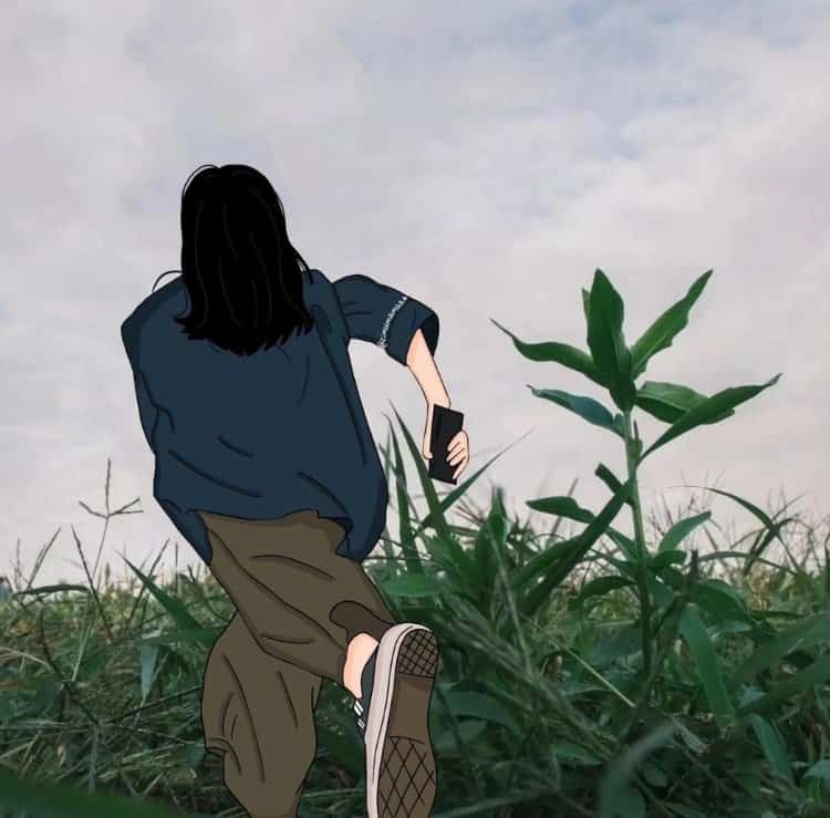 适合秋天的手绘文艺风女生微信头像 清新森系气质女头_8