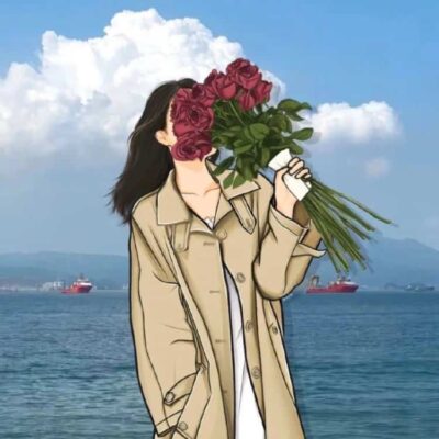 适合秋天的手绘文艺风女生微信头像 清新森系气质女头