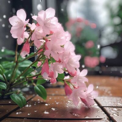 秋后粉色海棠花微信女头 30-40岁女人喜欢的鲜花唯美头像