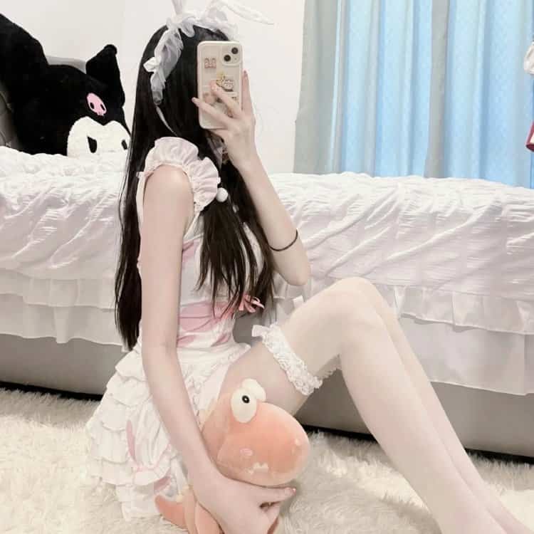 软妹真人全身照女生头像 ins又欲又甜高级质感女头_20