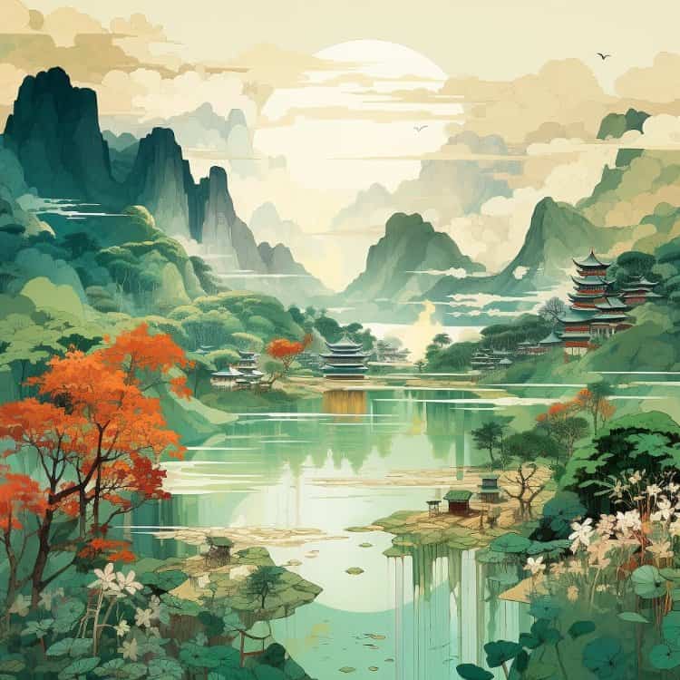 国画风水头像图 旺财旺运旺事业老派微信头像_1