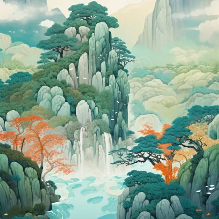 国画风水头像图 旺财旺运旺事业老派微信头像_3