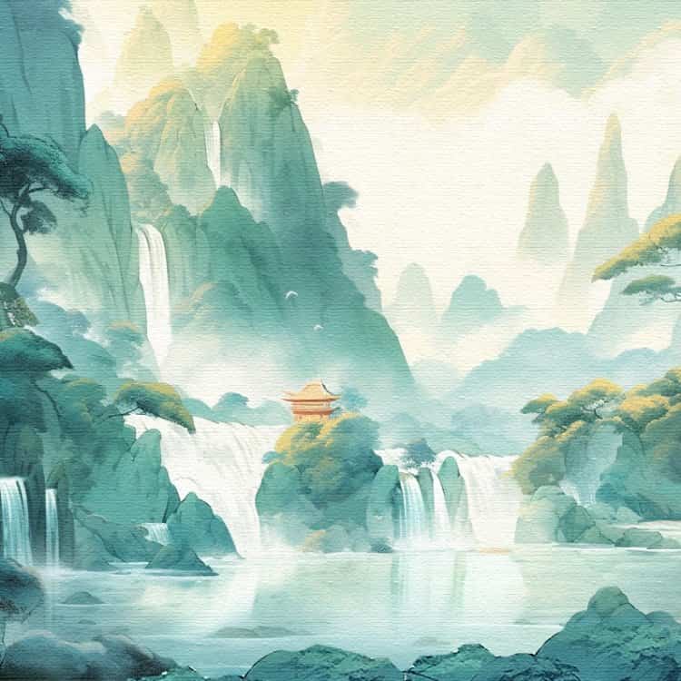 国画风水头像图 旺财旺运旺事业老派微信头像_10