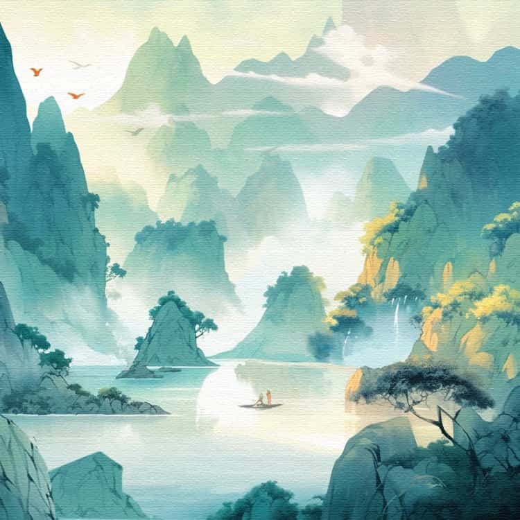 国画风水头像图 旺财旺运旺事业老派微信头像_11