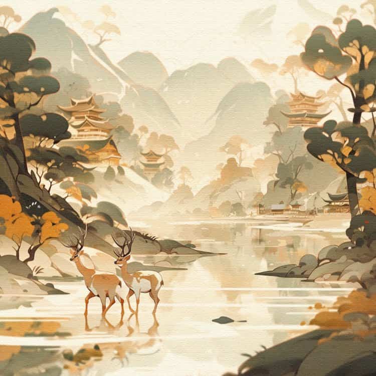 国画风水头像图 旺财旺运旺事业老派微信头像_13
