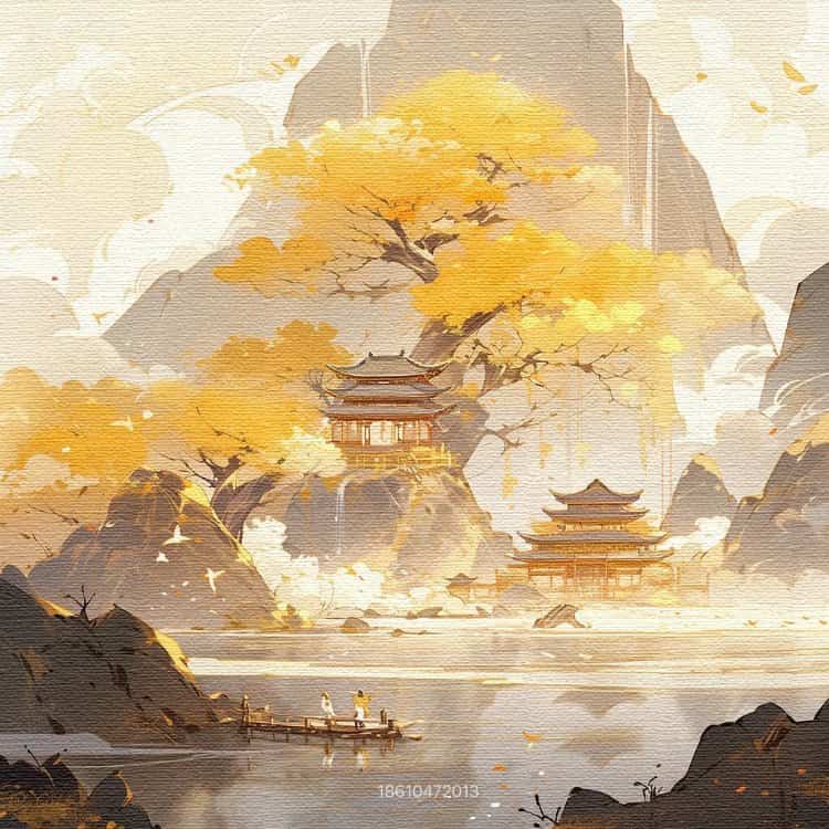 国画风水头像图 旺财旺运旺事业老派微信头像_18