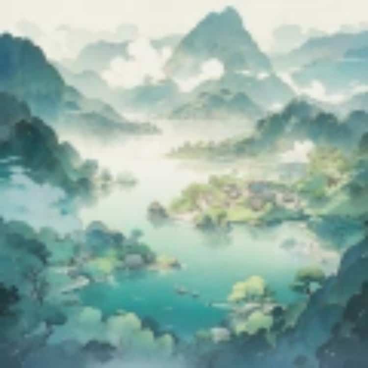 国画风水头像图 旺财旺运旺事业老派微信头像_20