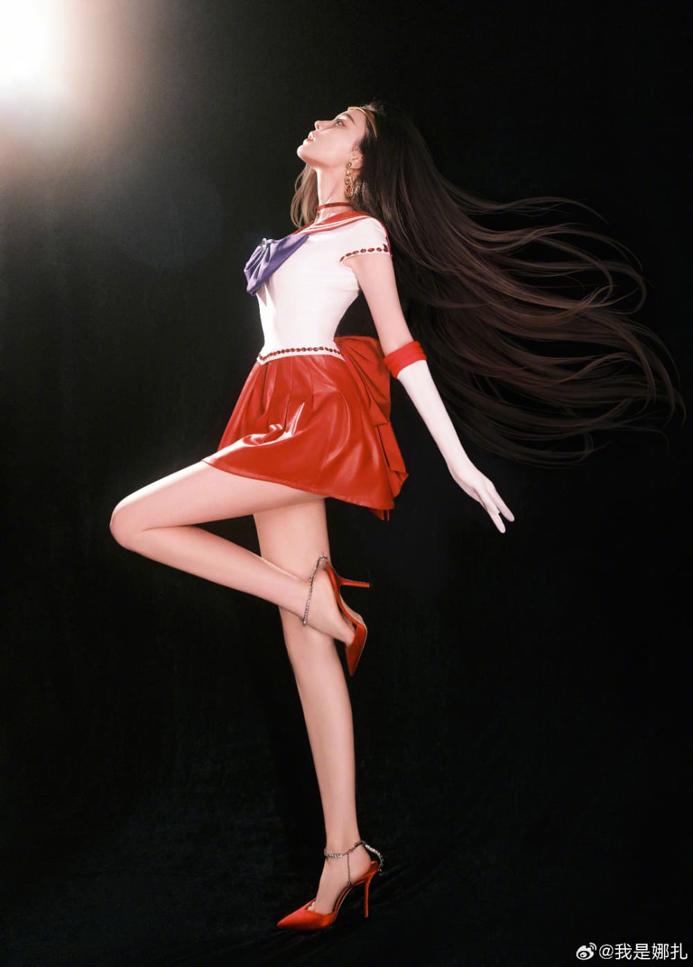 万圣节古力娜扎cos美少女战士图片_12