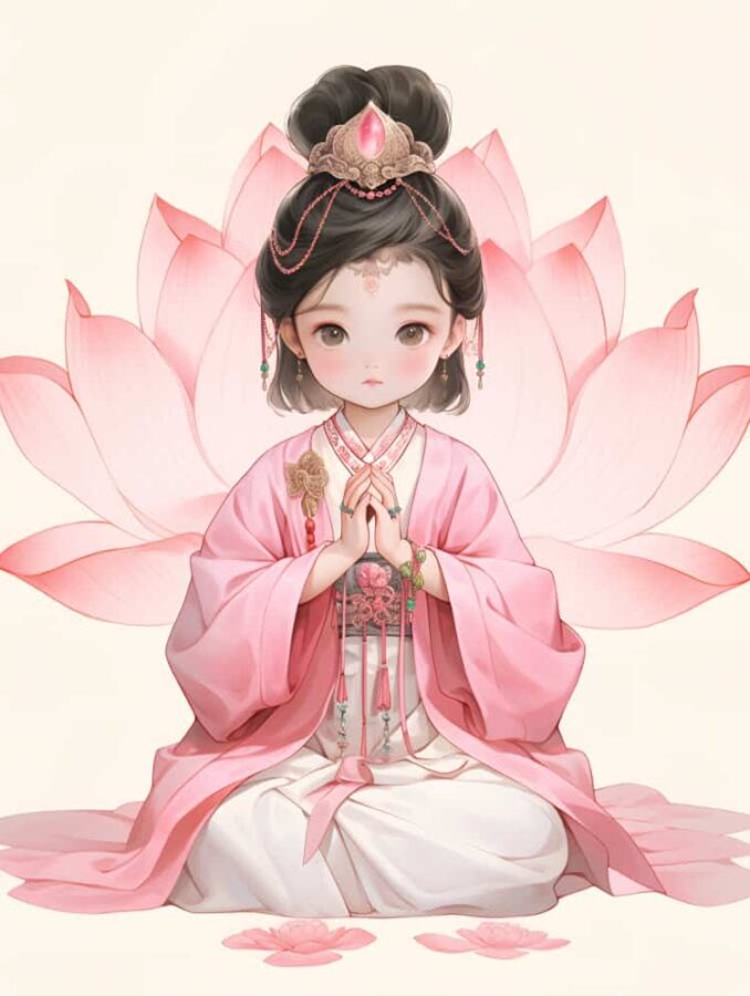 看淡一切善待自己卡通头像 佛系女孩唯美动漫女头_1