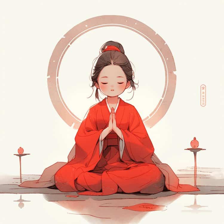 看淡一切善待自己卡通头像 佛系女孩唯美动漫女头_27