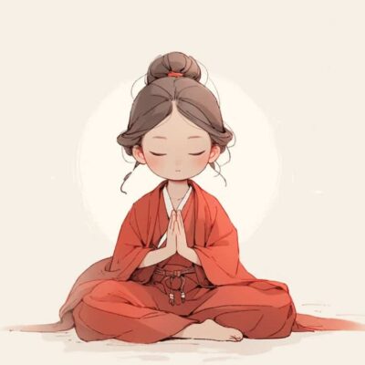 看淡一切善待自己卡通头像 佛系女孩唯美动漫女头