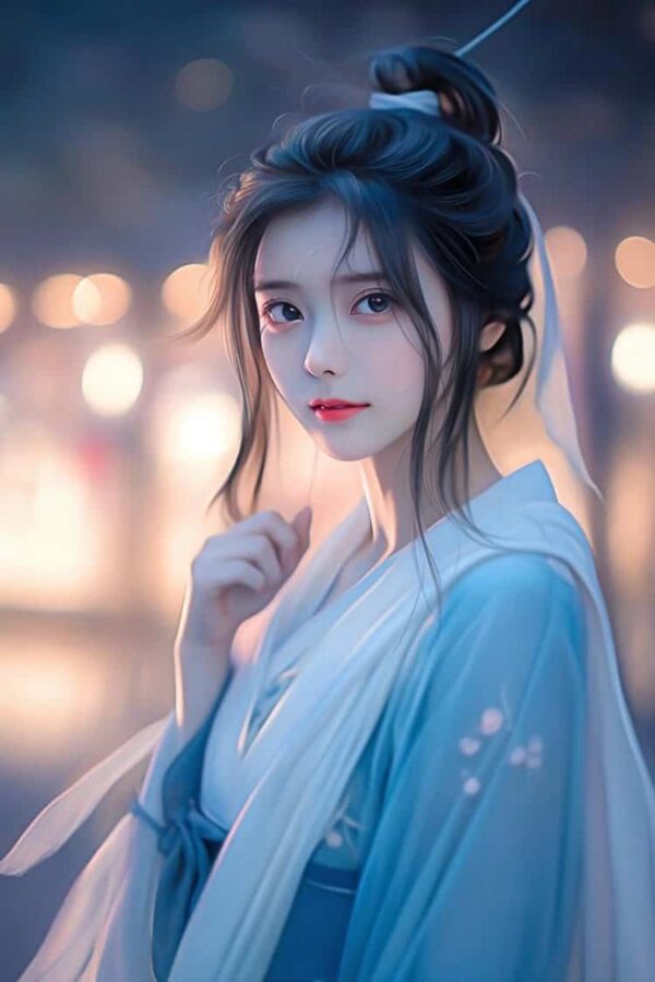 古风淡雅脱俗的女生微信头像 让人一眼惊艳的古装AI女头_3