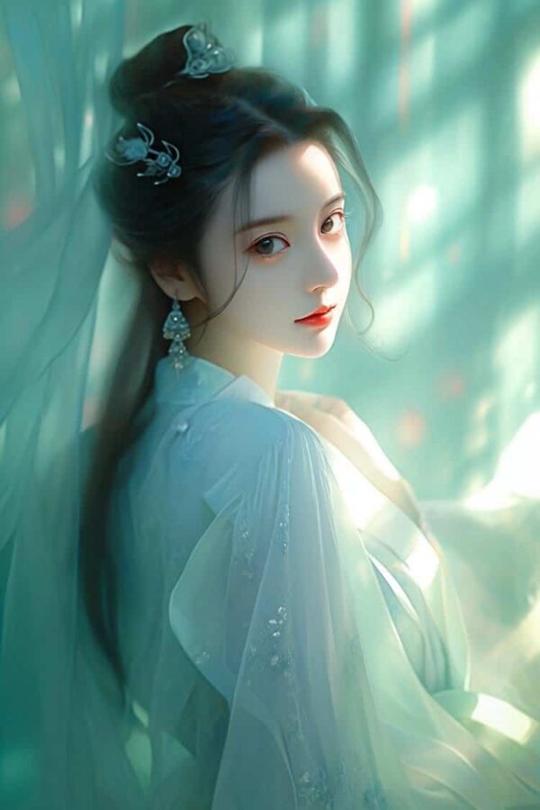 古风淡雅脱俗的女生微信头像 让人一眼惊艳的古装AI女头_19
