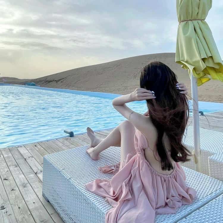 高级质感气质唯美真人女生背影头像 让人一看就想加的头像_9