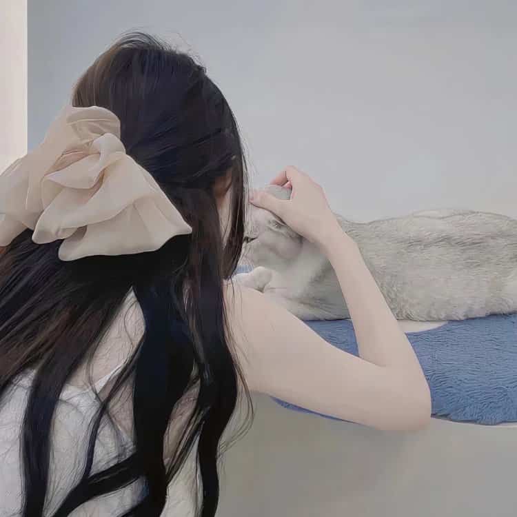 高级质感气质唯美真人女生背影头像 让人一看就想加的头像_11