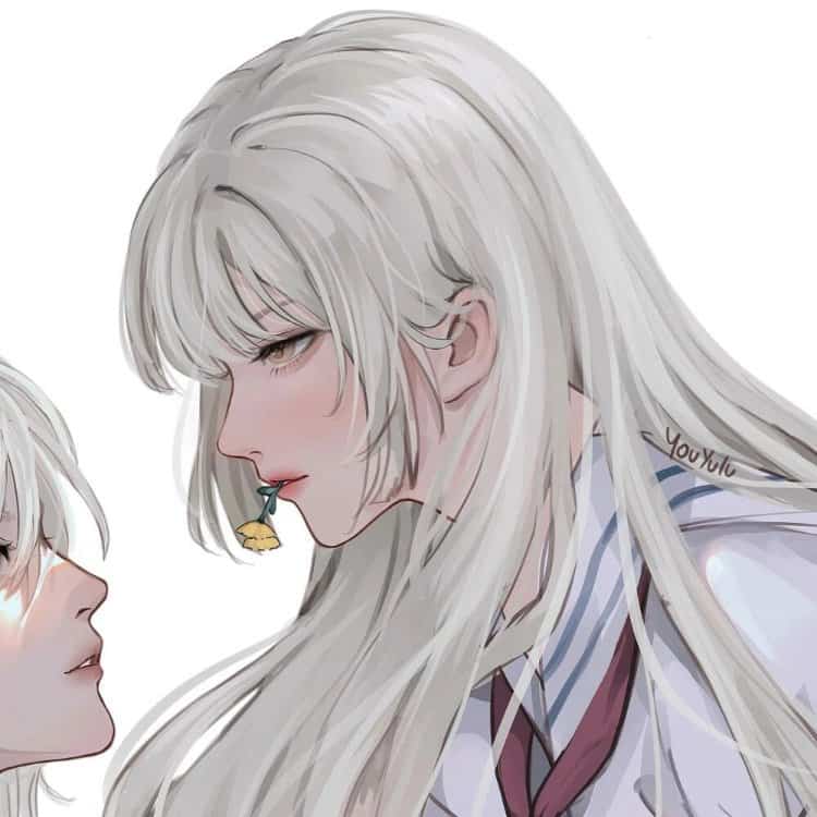看了会脸红禁欲系动漫男女情侣头像 又欲又撩的漫画情头_19