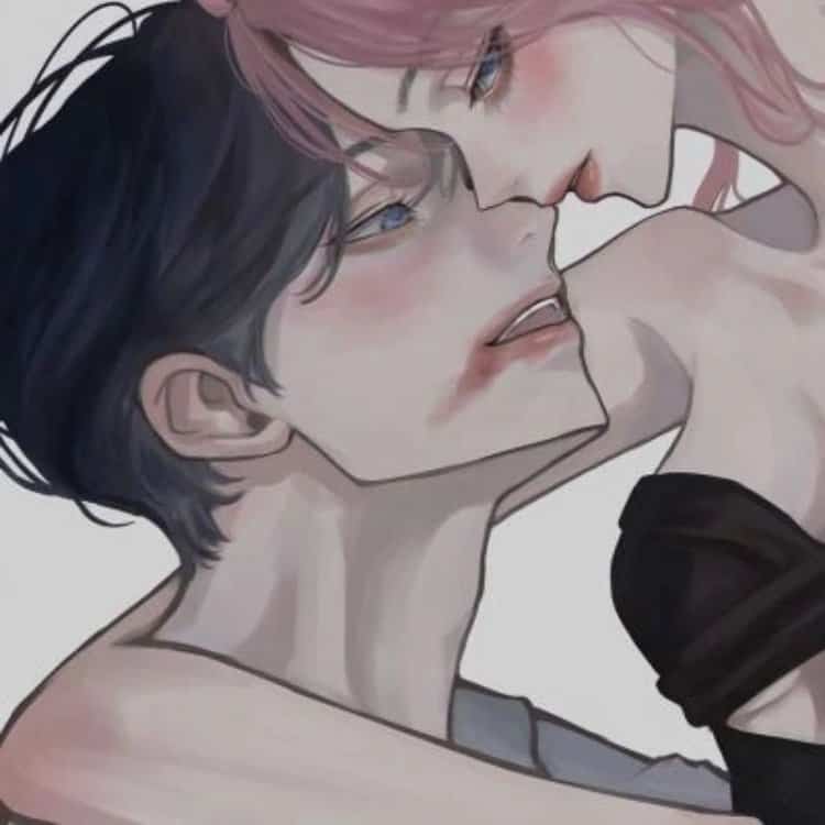 看了会脸红禁欲系动漫男女情侣头像 又欲又撩的漫画情头_11