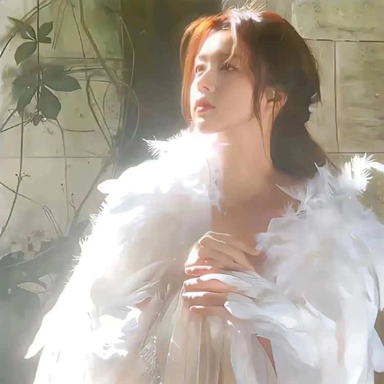 唯美侧脸氛围感真人女生头像 WeChat胶片感女头_11