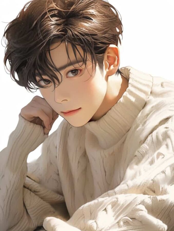 阳光帅气少年感动漫男头 ins高级质感AI纯欲暖男头像_10