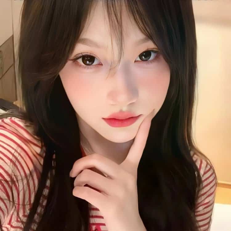 又纯又欲的真人甜美头像 可爱软妹子招桃花女头_13
