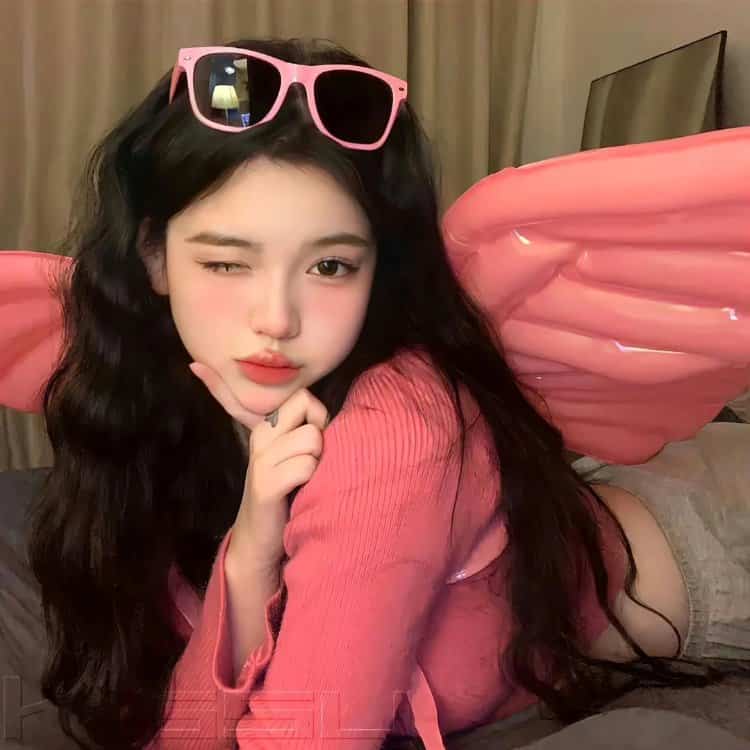 又纯又欲的真人甜美头像 可爱软妹子招桃花女头_18