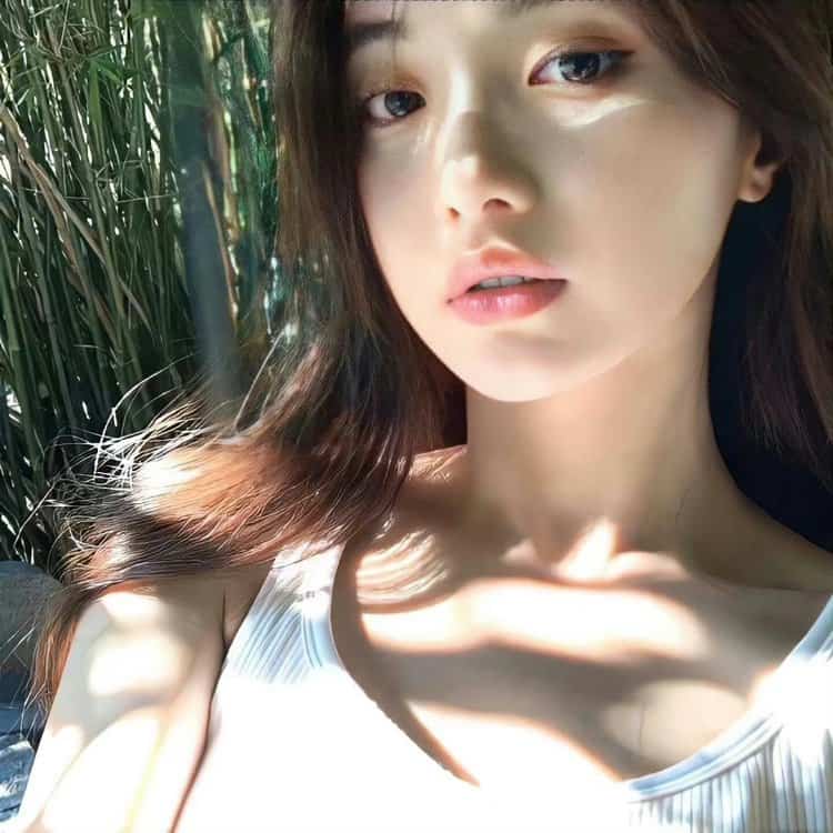 又纯又欲的真人甜美头像 可爱软妹子招桃花女头_28