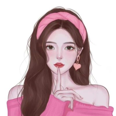 清新邻家姐姐公主风手绘动漫闺蜜头像 一人一张单人女生微信头像