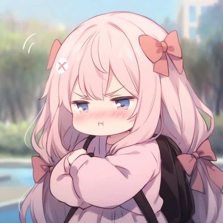 奶凶奶凶的可爱小女孩微信头像 又凶又萌的女生头像_9