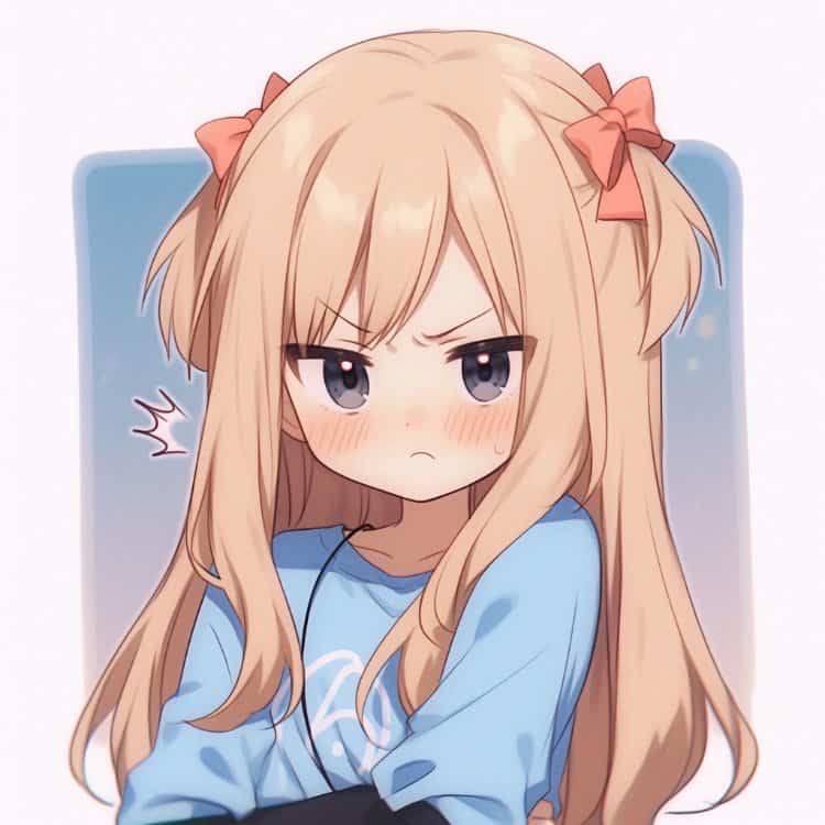 奶凶奶凶的可爱小女孩微信头像 又凶又萌的女生头像_12