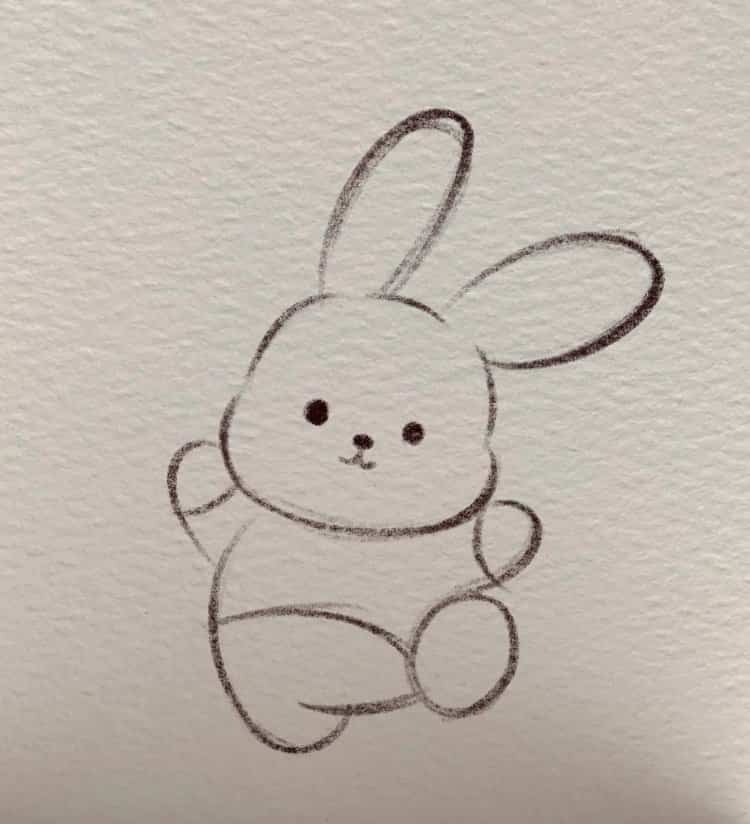可爱卡通人物黑白简笔画集锦 海绵宝宝章鱼哥等小动物简笔画_1